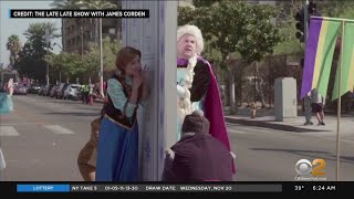 James Corden, Frozen Cast Do 'Crosswalk The Musical'