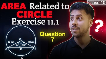 Class 10 Maths Ex 11.1 Q7 | Areas Related to Circles | Easy Trick & Full NCERT Solution