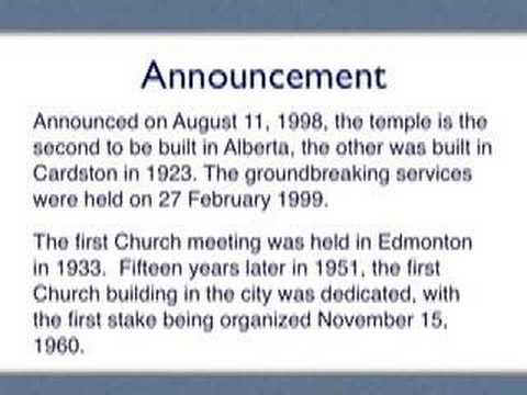 Edmonton Alberta LDS (Mormon) Temple - Mormonism