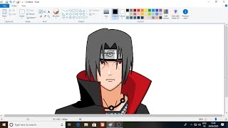 How to draw basic anime | cartoon | ms paint | Sunil arts