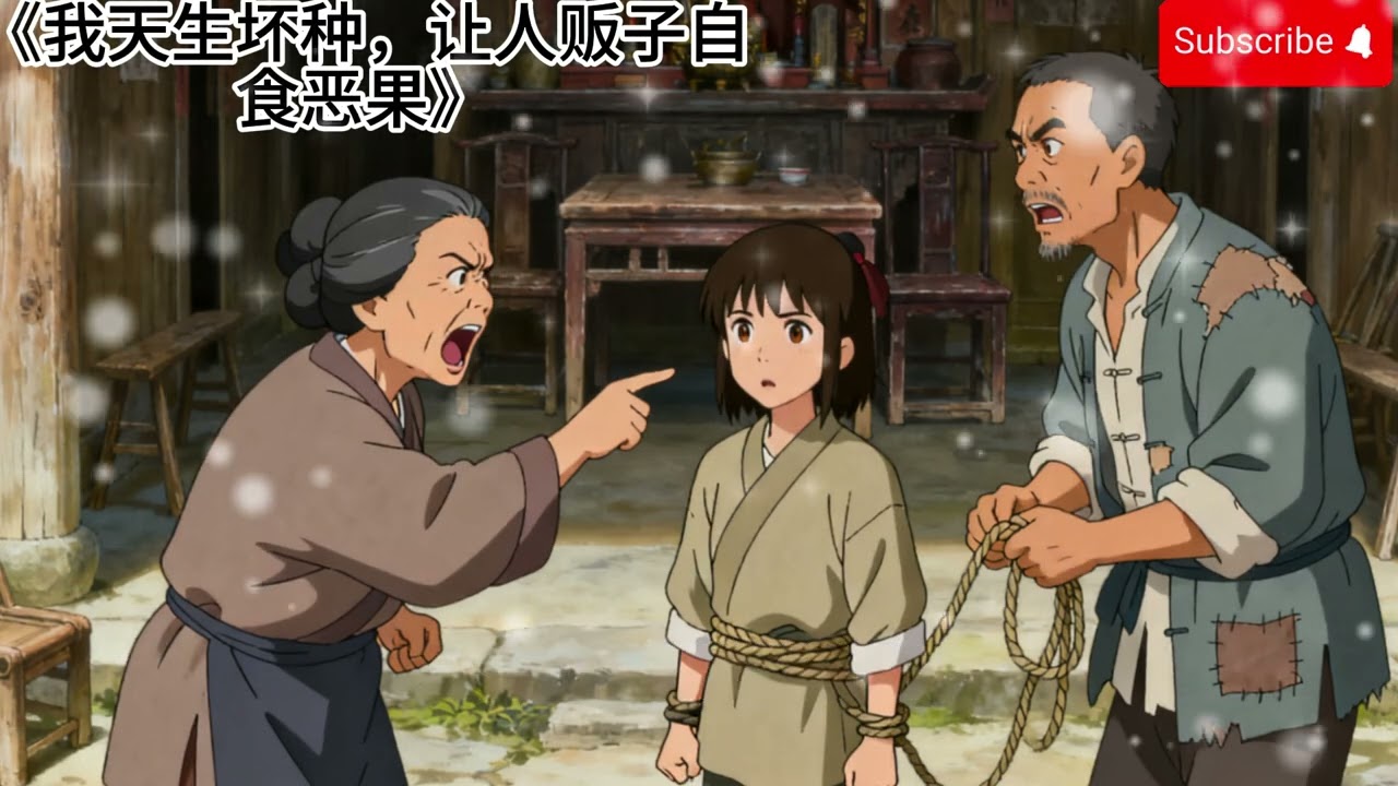 《我天生壞種，讓人販子自食噁果》我天生壞種，骨子裡就流着噁劣的血。 養母偏心，把唯一的雞腿給了弟弟，説他讀書辛苦需要補身體。 我點點頭，轉頭就把家裡僅剩的一隻老母雞掐死，扔進了井裡。 養父母氣得髮瘋