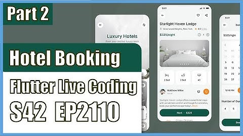 [Flutter] Flutter Live Coding EP2110 (Hotel Booking App UI Part 2)