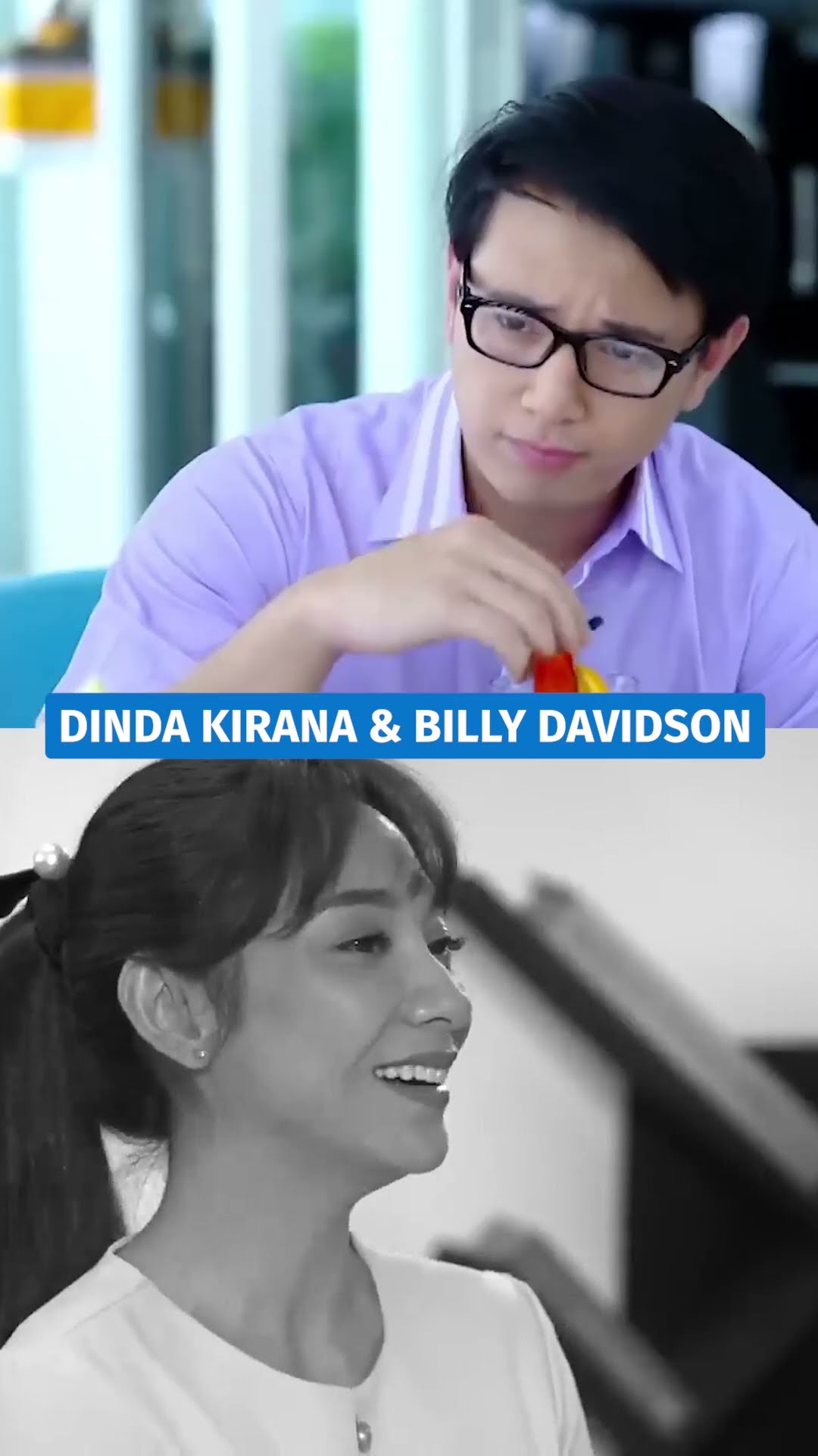 Dulu vs Sekarang dari Dinda Kirana \u0026 Billy Davidson ?? #shorts #dindakirana #billydavidson