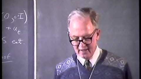 J. D. Sargan - Lecture 1 - Finite Sample, Theory and Econometrics