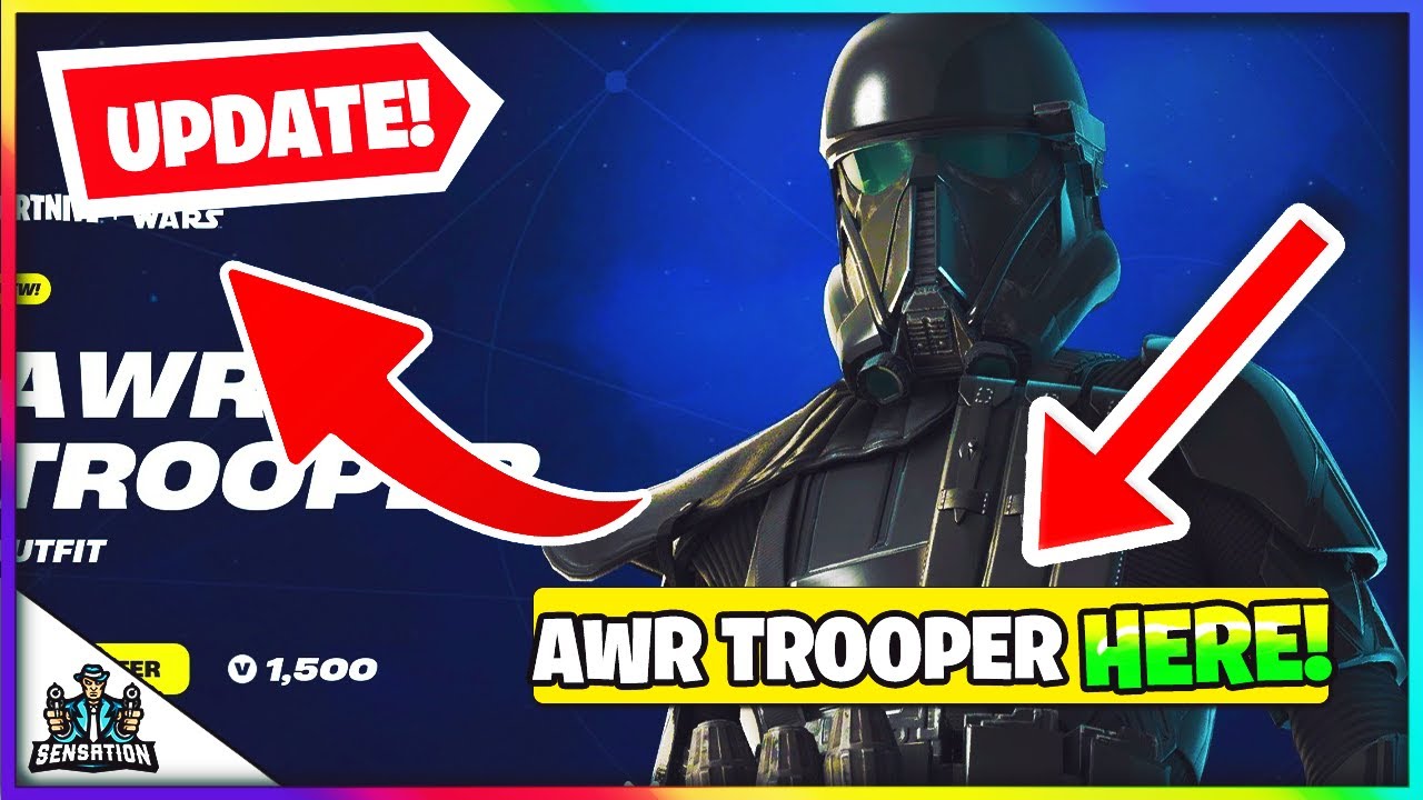 AWR TROOPER SKIN FORTNITE YouTube