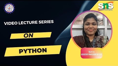 Suje|Fruitful Function in Python|SNS Institutions