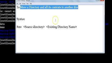 How to Move or Rename a  File/Dir in  UNIX