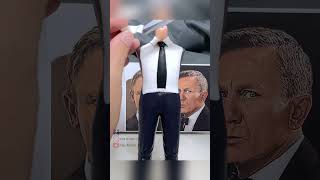 Clay Artisan JAY ：Crafting Daniel Craig&#39;s Portrait with Clay, Showcasing Sculpting Charm!