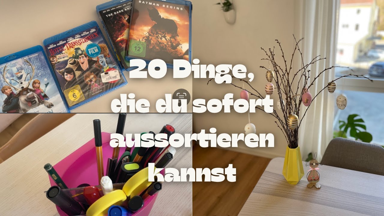 20 Dinge, die du SOFORT zuhause aussortieren kannst I MINIMALISMUS