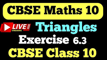 Class - 10 Chapter 6  (Triangles)  Exercise 6.3 Q1 to Q8   NCERT @studypointpro