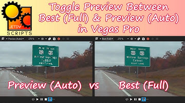 Toggle Preview Modes in Vegas Pro