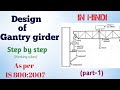Design of Gantry girder
