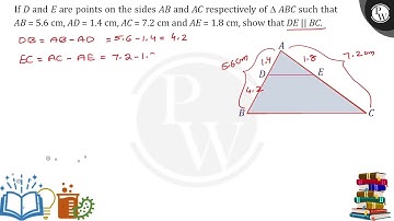 If \(D\) and \(E\) are points on the sides \(A B\) and \(A C\) respectively of \(\triangle B C\)....