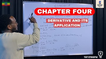 Chapter Four Applied Mathematics I - Derivatives and Their Applications - በአማርኛ