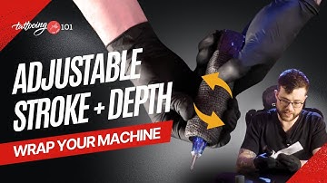 How to Wrap a Tattoo Machine With an Adjustable Stroke | Move Stroke + Depth While Tattooing