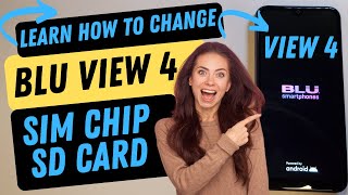 Blu View 4 How to Add an SD Card or Change the SIM Chip