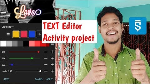 text editor  Activity project in sketchware #AndroidAppdeveloper #sketchware #Aauraparti