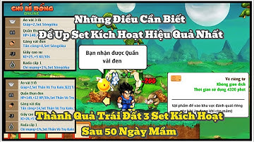 Ngọc Rồng Online - Kinh Nghiệm Up Set Kích Hoạt Hiệu Quả Nhất, Sở Hữu 3 SKH Trái Đất Sau 50 Ngày Mầm