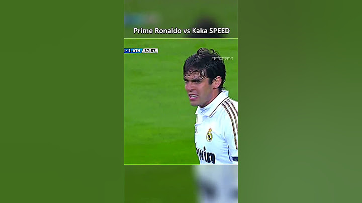 Ronaldo vs Kaka sprint speed 🔥