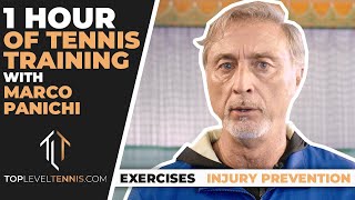 1 HOUR training plan with Djokovic's FITNESS coach! | Top Level Tennis