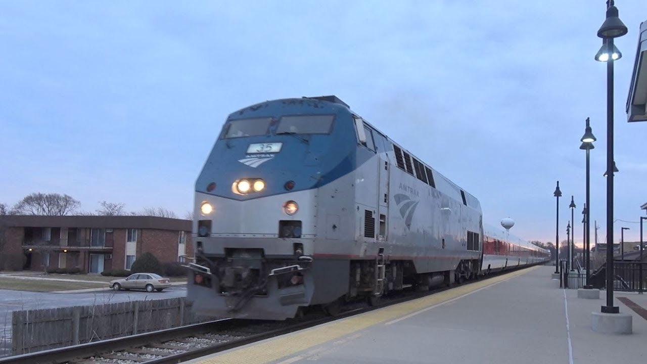 Amtrak Special Talgo Trainset Move at Dyer, IN 1/30/18