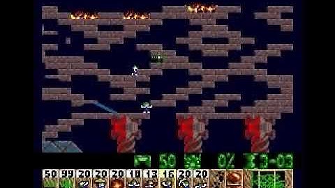 Lemmings (Genesis) - Tricky 09: Where Do You See Lemmings?
