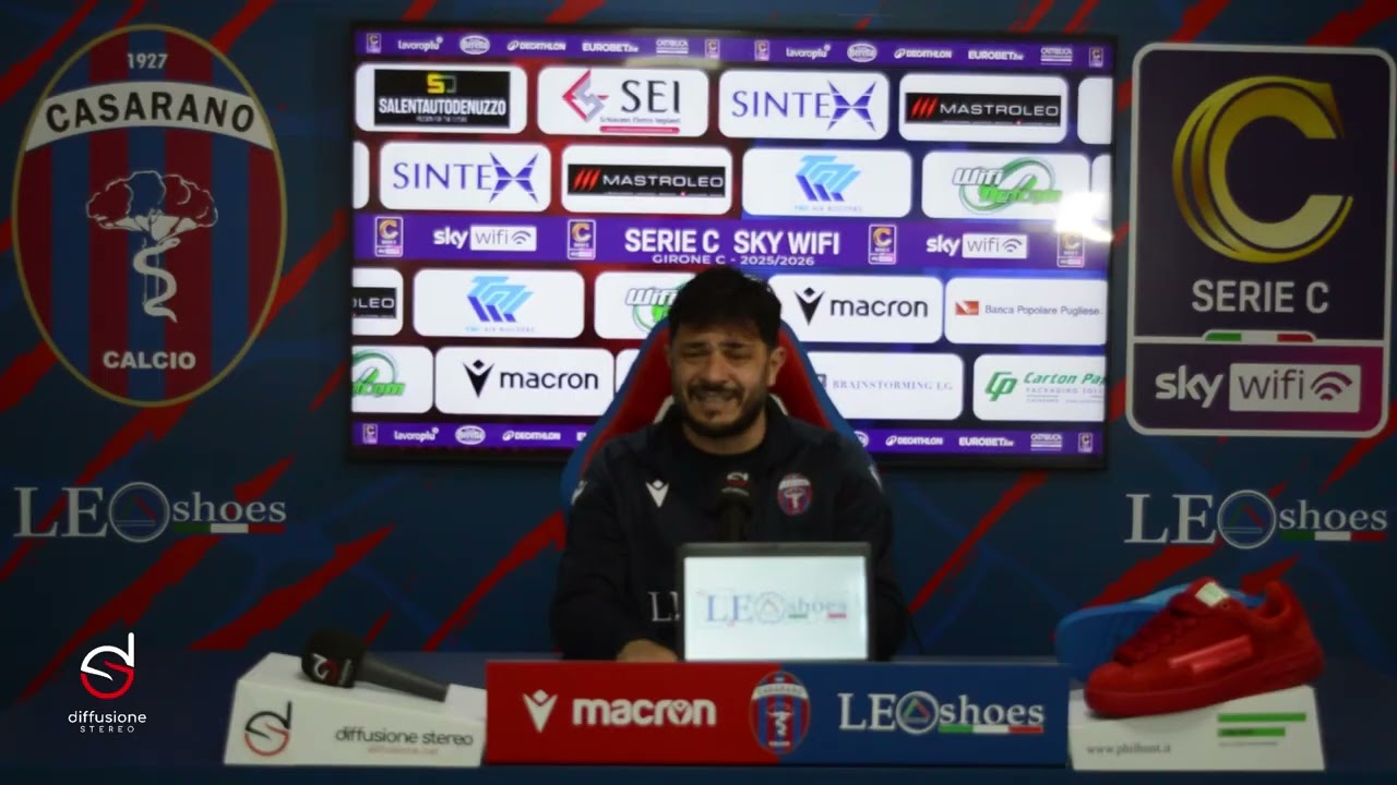 Intervista mister Vito Di Bari | pre-gara Casarano - Siracusa