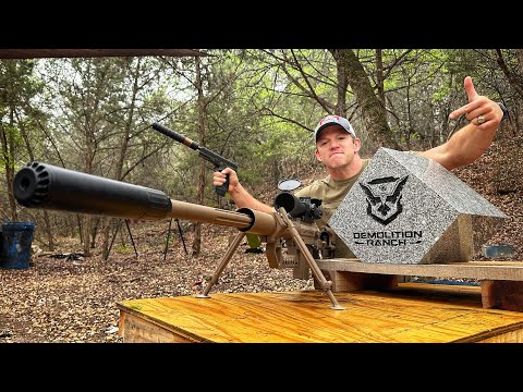 Can The Legendary M200 Intervention be Suppressed??? 408 Cheytac vs. Solid Granite Block!!!