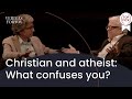 Christian & atheist discuss what confuses them about the other | Satyan Devadoss & Stuart Firestein