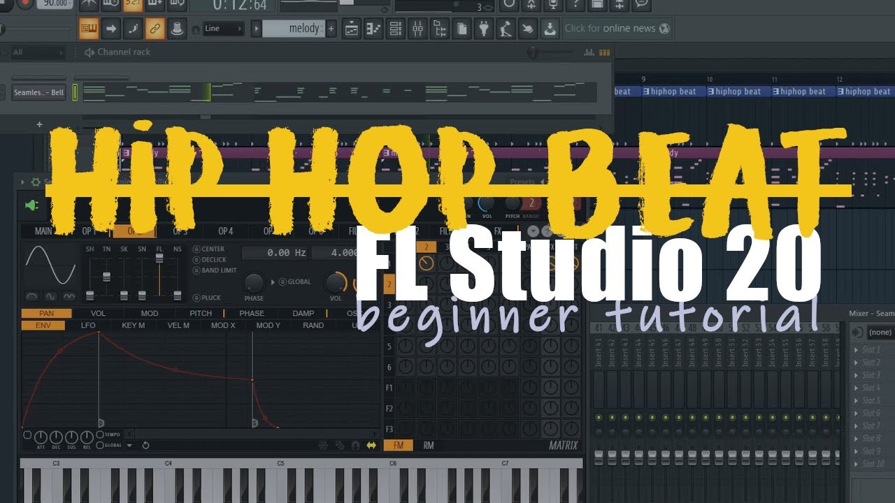 HIP HOP Beat making tutorial for absolute Beginner | FL Studio 20 ...