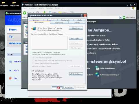 New Internetverbindung einstellen WINXP
