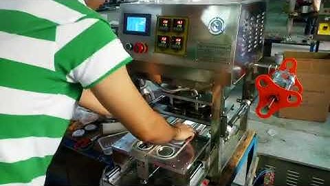 máy dán cốc thạch rau câu 4 ly, máy dán miệng cốc đựng sôchola, đựng bơ, 0909134877