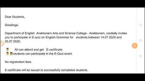 Online grammar e-quiz last date 25.07.2020 , c description & comments box link frds👇