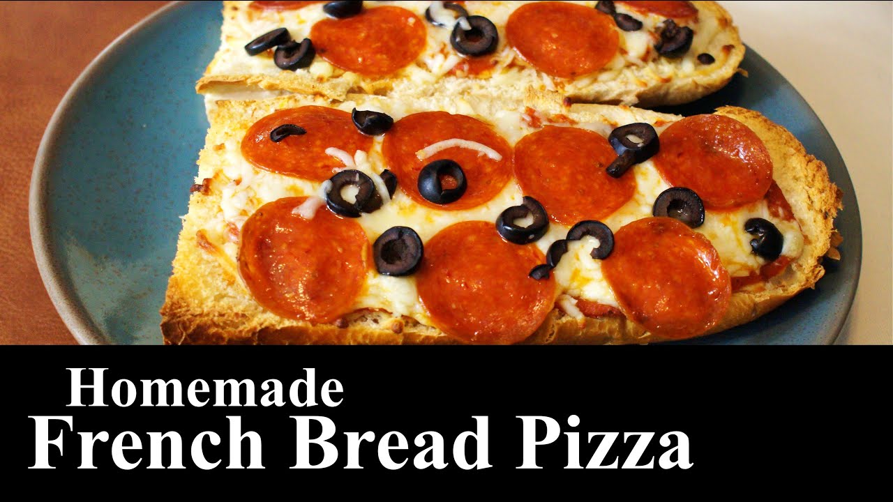 Delicious Homemade French Bread Pizza PEPPERONI PIZZA Easy Recipe