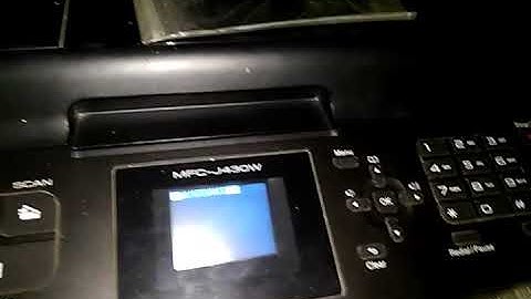 cara test print Brother MFC J430W