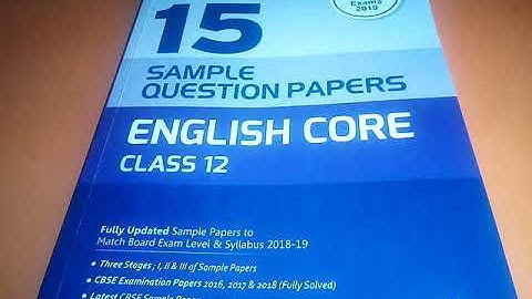 Class 12 English Core arihant I-succeed 15 sample question papers