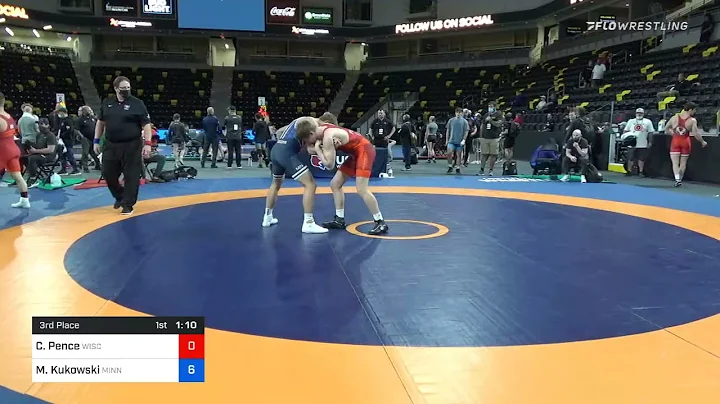 82 Kg 3rd Place - Cole Pence, Wisconsin Vs MacAron...