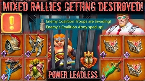 Lords mobile: MYTHIC RALLY TRAP CRUSHES POWERFUL BACK TO BACK MIXED RALLIES! HE DONT NEED HIS LEAD!!