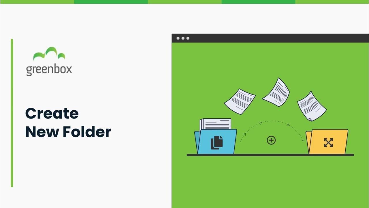How to Create New Folder in greenbox? YouTube
