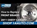 How to Replace Front Brake Pads and Rotors V6 3-6L 2010-14 Chevy Camaro