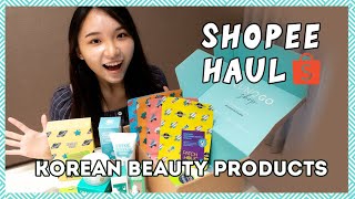 Shopee K-Beauty Haul & Unboxing! Korean Cica Skincare Products for Acne-Prone Skin screenshot 1