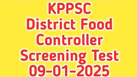 District Food Controller || MCQS || KPPSC || 09-01-2025 || @CareerQuest1 | Muhammad Azam