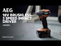 Aeg 18v brushless 3speed impact driver a18idb30 in action