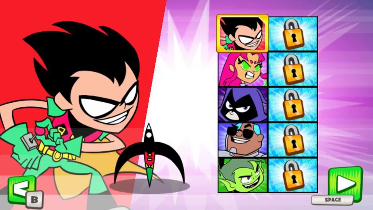 No jogo Teen Titans Go! Jump Jousts seu desafio é ajudar os Jovens