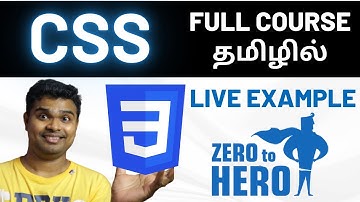 CSS Tutorial for beginners in Tamil 2025 | Full Course for Beginners | Basic to Advanced concepts