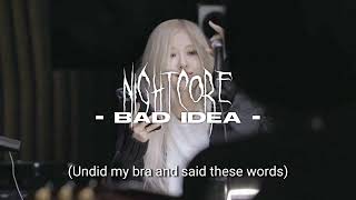 Bad Idea! - Girl In Red - nightcore/speed up & lyrics