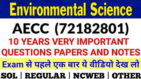 Environmental Science 72182801 semester 2 1st year 7th August 2022