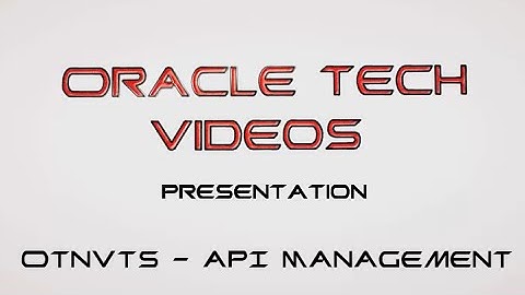 OTNVTS - API Management