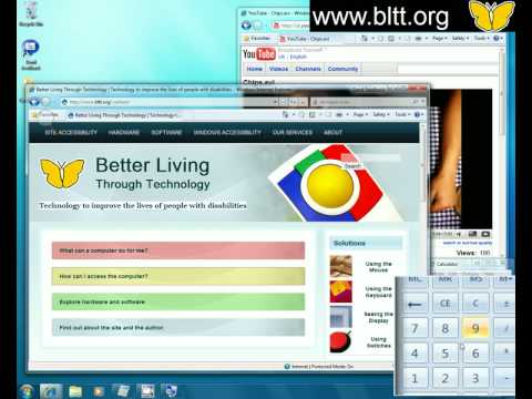 Thumbnail for the embedded element "Windows 7 Magnifier"