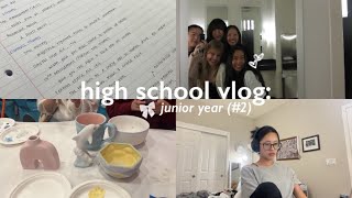 PRODUCTIVE HS VLOG (junior yr)🖇️💭: all nighter, xc, friends, study